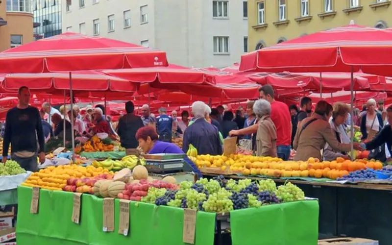 Dolac Market zagreb croatia