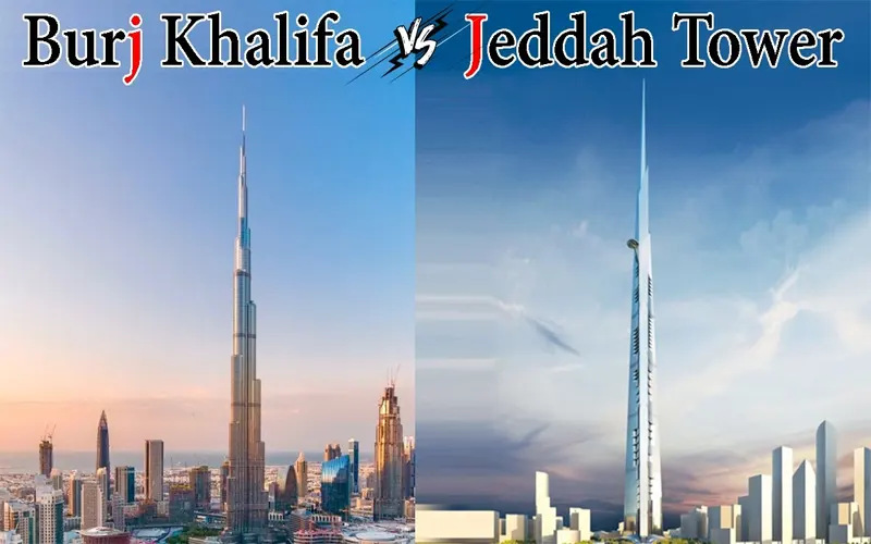 Jeddah Tower Vs Burj Khalifa