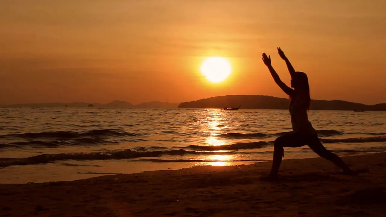 Beach Yoga sunset